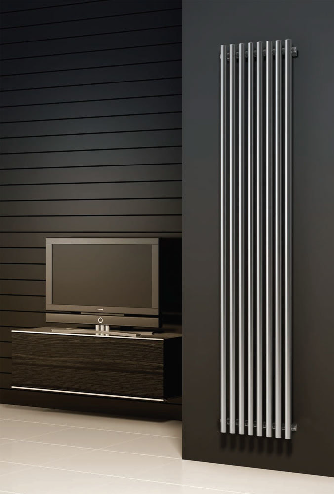 Reina Orthia Stainless Steel Radiator - Satin Large Image