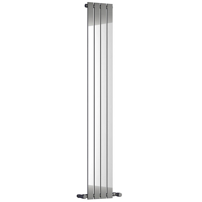 Reina Osimo Vertical Steel Designer Radiator - Chrome Large Image