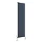 Reina Quadral Vertical Single Panel Aluminium Radiator - Anthracite Large Image