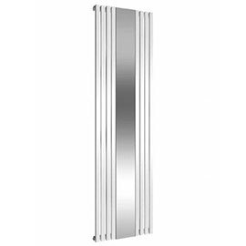 Reina Reflect Vertical Steel Designer Radiator - 1800 x 445mm - White Medium Image