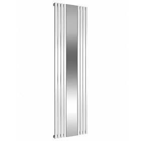 Reina Reflect Vertical Steel Designer Radiator - 1800 x 445mm - White Large Image