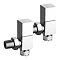 Reina Richmond Angled Radiator Valves - Chrome Large Image