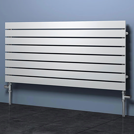 Reina Rione Single Panel Steel Designer Radiator - White