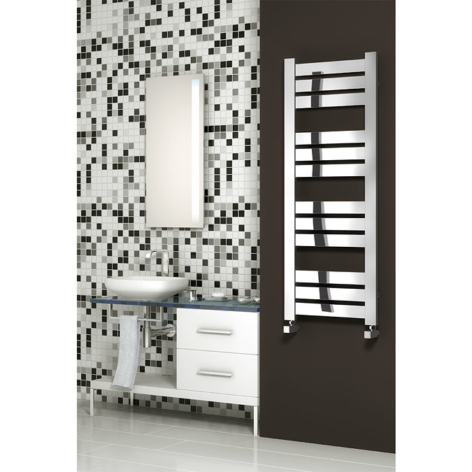 Reina Riva Steel Designer Radiator - Chrome Profile Large Image