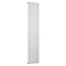 Reina Round Single Panel Steel Designer Radiator - White Large Image