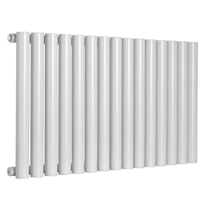 Reina Sena Horizontal Steel Designer Radiator - White Large Image