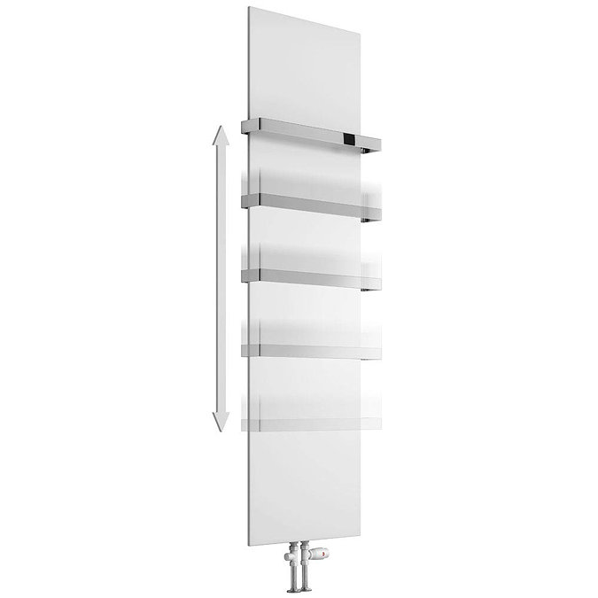 Reina Slimline Chrome Towel Bar  Profile Large Image