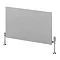 Reina Slimline Horizontal Steel Designer Radiator - Silver Large Image