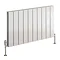 Reina Stadia Horizontal Double Panel Aluminium Radiator - White Feature Large Image