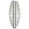 Reina Teano Steel Designer Radiator - 1300 x 600mm - Chrome