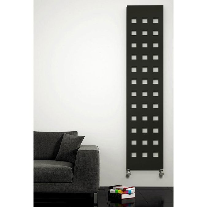 Reina Terano Steel Designer Radiator - 1800 x 400mm - Anthracite Profile Large Image