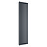 Reina Tubes Single Panel Steel Designer Radiator - 1800 x 350mm - Black Large Image