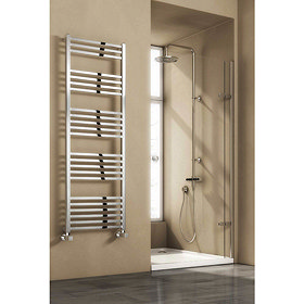 Reina Vasto Steel Designer Radiator - Chrome Large Image