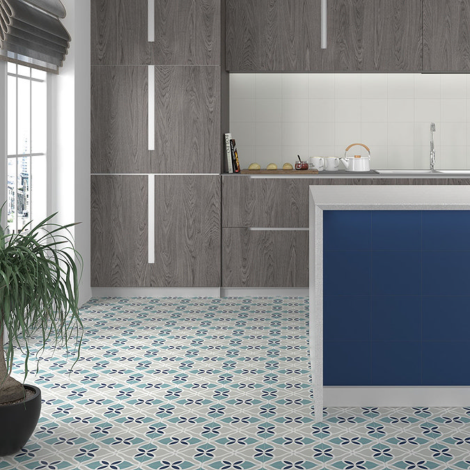 Reno Patterned Wall and Floor Tiles - 200 x 200mm  Profile Large Image