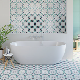 Reno Patterned Wall and Floor Tiles - 200 x 200mm Large Image