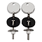 Replacement Chrome Hinges for Roxbury Solid Wood Soft Close Toilet Seat