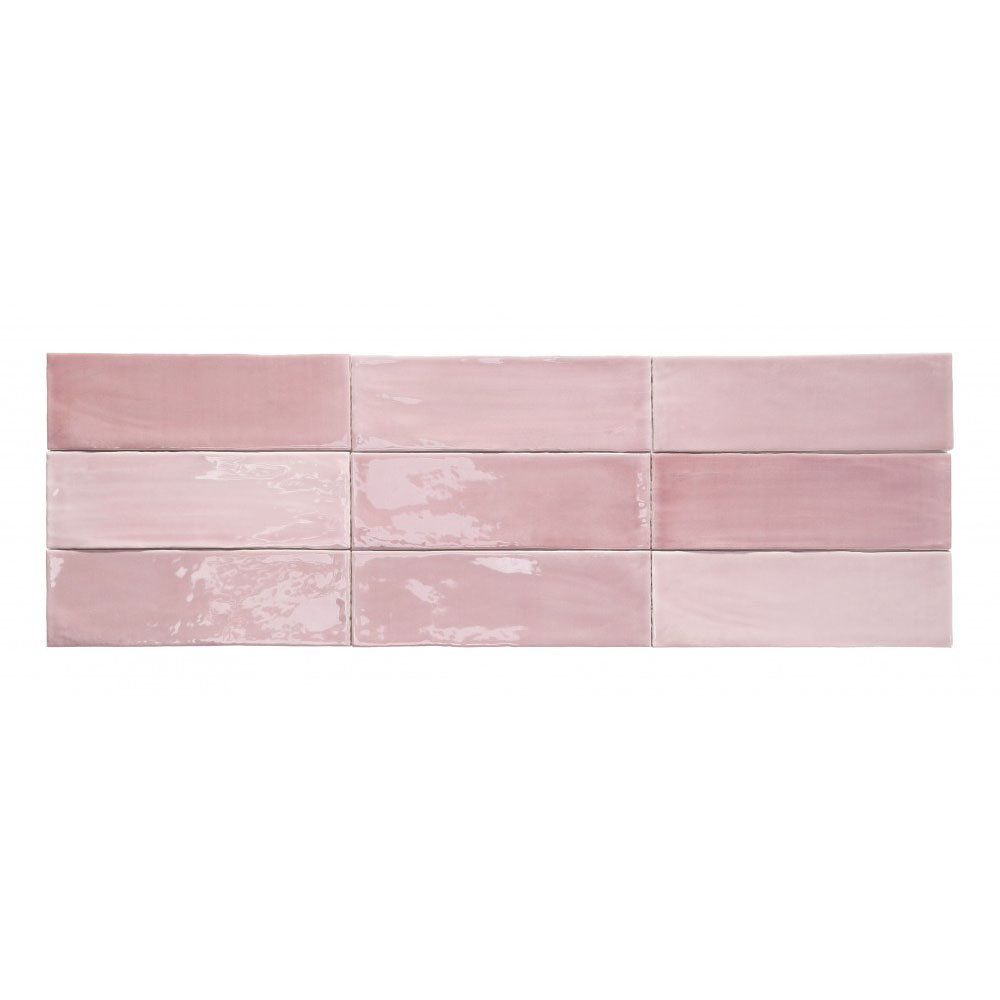 Retford Pink Gloss Wall Tiles 75 x 230mm