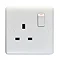 Revive 1 Gang Switched Socket - White Large Image