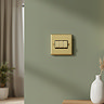 Ellis & Co 3 Gang 2 Way Light Switch - Brushed Brass