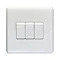 Revive 3 Gang 2 Way Light Switch - White Large Image