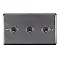 Revive 3 Gang 2 Way Toggle Light Switch - Black Nickel/Black Trim  Large Image