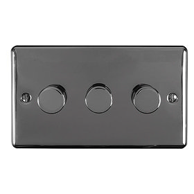 Revive 3 Way Dimmer Light Switch - Black Nickel Large Image