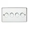 Revive 4 Gang 2 Way Dimmer Light Switch - Polished Chrome Large Image