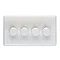 Revive 4 Gang 2 Way Dimmer Light Switch - White Large Image