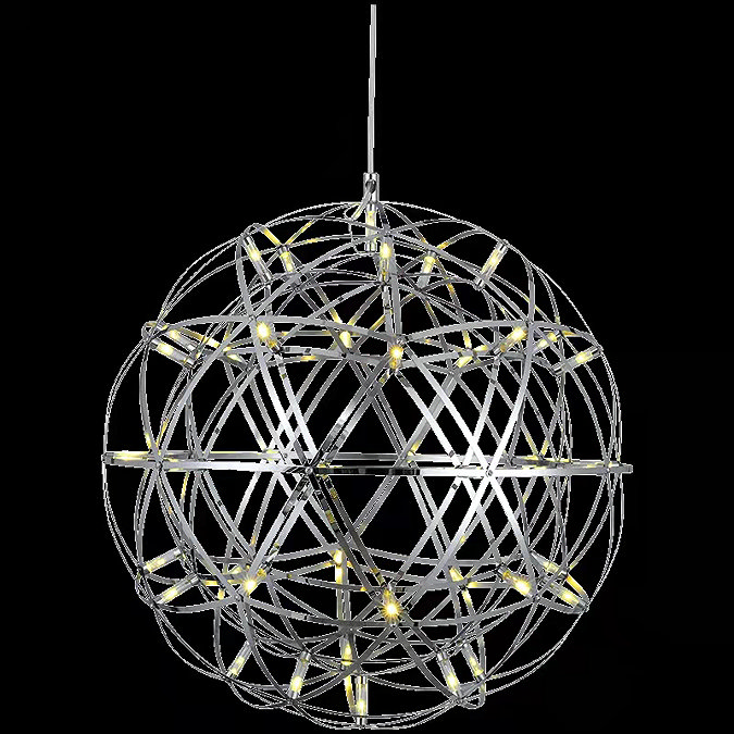 Revive 40cm Sparkle LED Chrome Pendant Ceiling Light