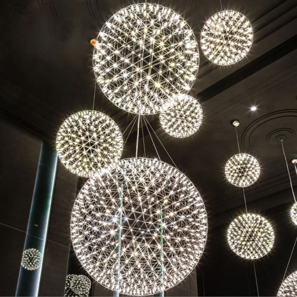Revive 40cm Sparkle LED Chrome Pendant Ceiling Light