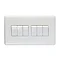 Revive 6 Gang 2 Way Light Switch - White Large Image