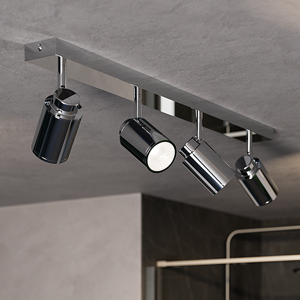 Revive Adjustable 4 Light Bar Bathroom Spotlight Chrome