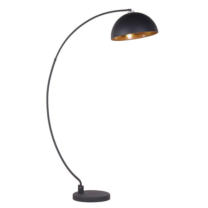 Revive Arc Floor Lamp - Black & Gold