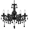 Revive Black 5-Light Chandelier Ceiling Fitting Large Image