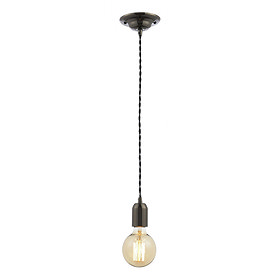 Revive Vintage Black Nickel/Black Cable Pendant Light Large Image