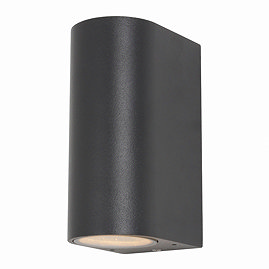 Revive Outdoor Black Up & Down Wall Light Large Image