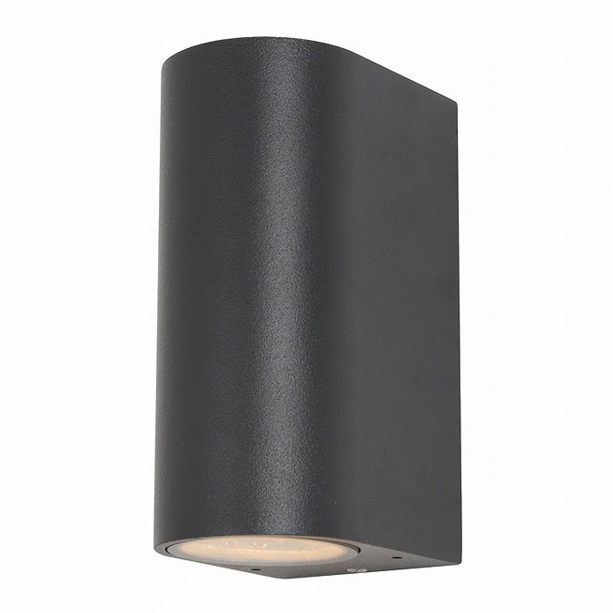 Revive Outdoor Black Up & Down Wall Light Large Image