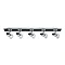 Revive Chrome & Black 5 Light Spotlight Bar Large Image