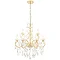 Revive Brass 9 Light Bathroom Chandelier Large Image