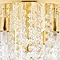 Revive Brass 9 Light Round Flush Bathroom Ceiling Light Profile Large Image