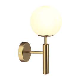 Revive Carm Brushed Brass/Opal Glass Wall Light