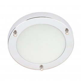 Revive Chrome 12W Small LED Flush Ceiling Light Medium Image