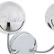Revive Chrome 2-Light LED Bathroom Wall Light with Crackle Effect Diffuser Feature Large Image