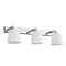 Revive Chrome 3-Light Bathroom Wall Light with Opal Glass Shades  Profile Large Image