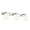 Revive Chrome 3-Light Bathroom Wall Light with Opal Glass Shades Large Image