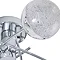 Revive Chrome 5-Light LED Bathroom Ceiling Light with Crackle Effect Diffusers  Feature Large Image