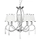 Revive 5-Light Chrome Light Fitting with White Shades Large Image