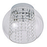 Revive Chrome/Clear Glass 2-Light Cloche Ceiling Light  Profile Large Image