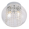 Revive Chrome/Clear Glass 2-Light Cloche Ceiling Light Large Image