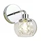 Revive Chrome/Clear Glass Bathroom Wall Light Large Image